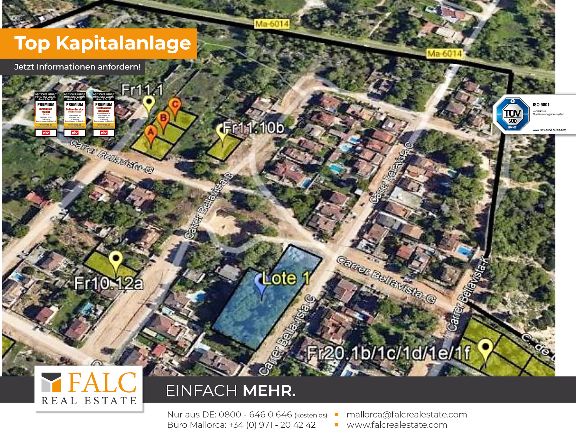 Lageplan 2 - Grundstückspack 1 -  Lote 1 