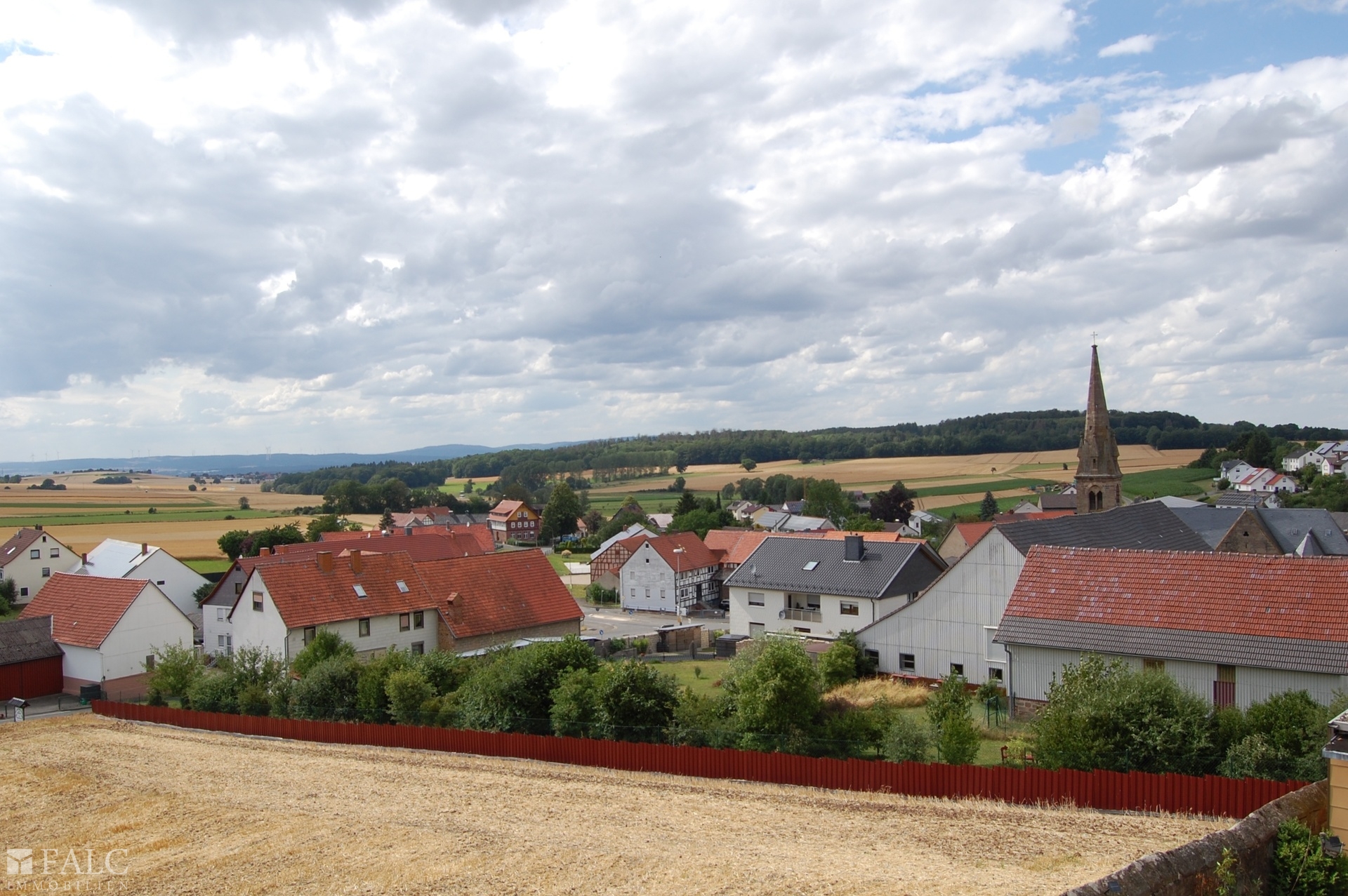 Sicht auf den Ort