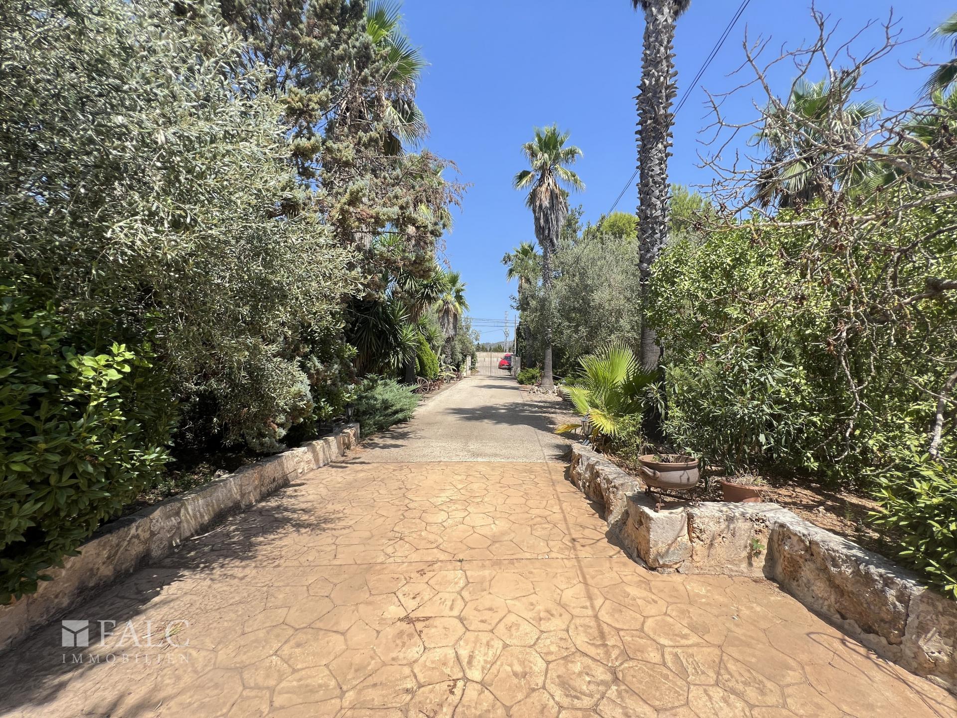 Einfahrt Grundstück/Entrada Finca/Entrance finca