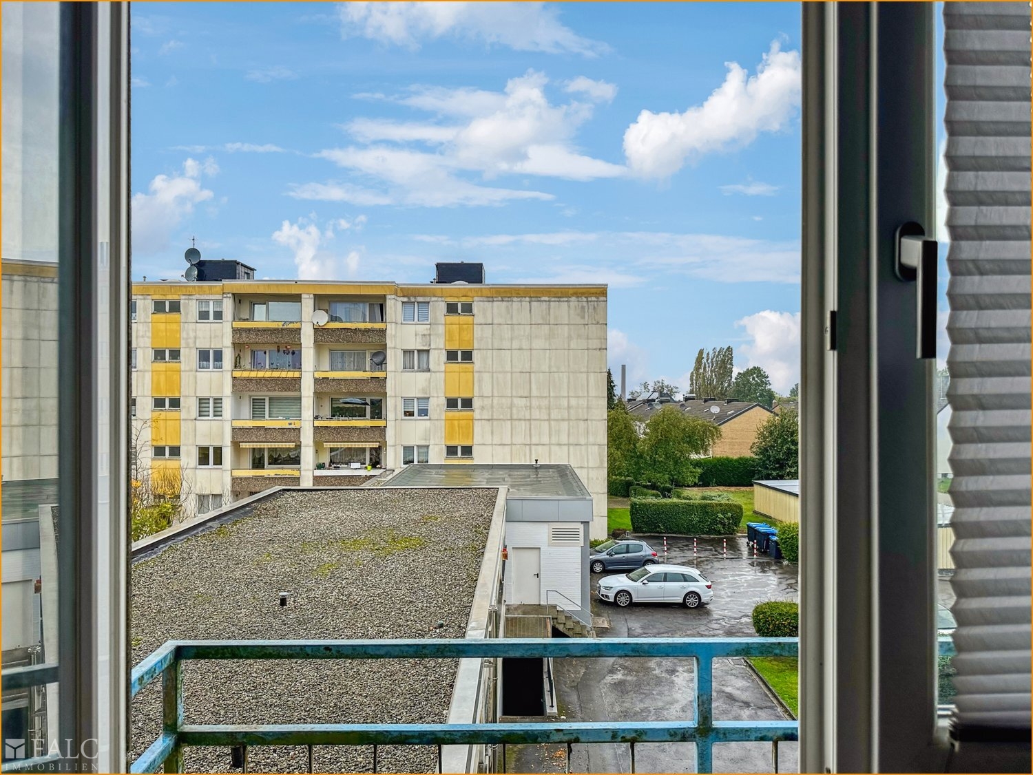 Blick aus dem Schlafzimmer - Balkon