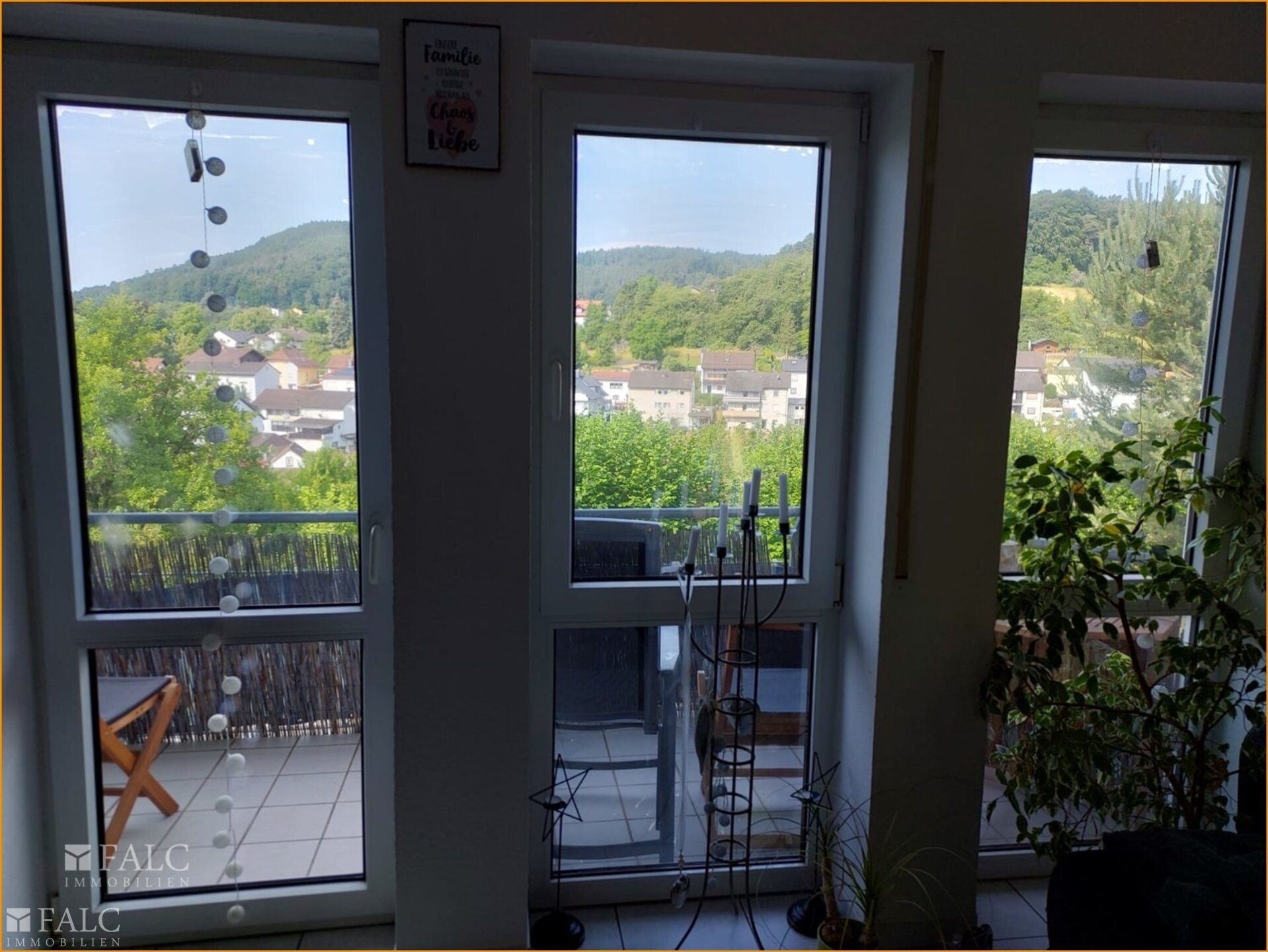 Blick auf den Balkon