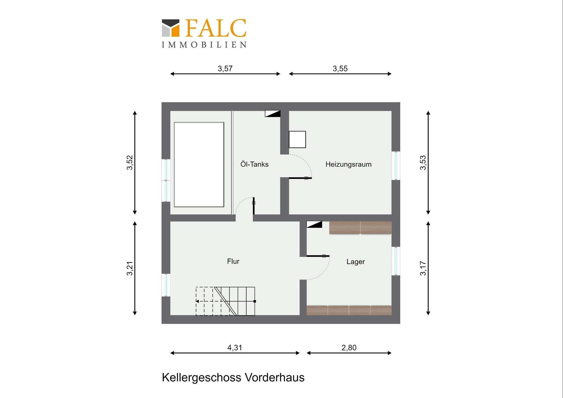 Kellergeschoss Vorderhaus