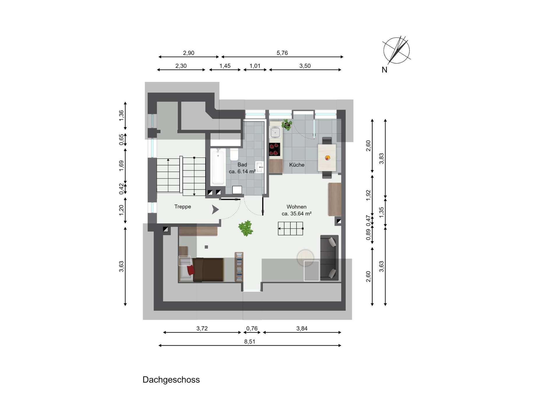 Grundriss Dachgeschoss