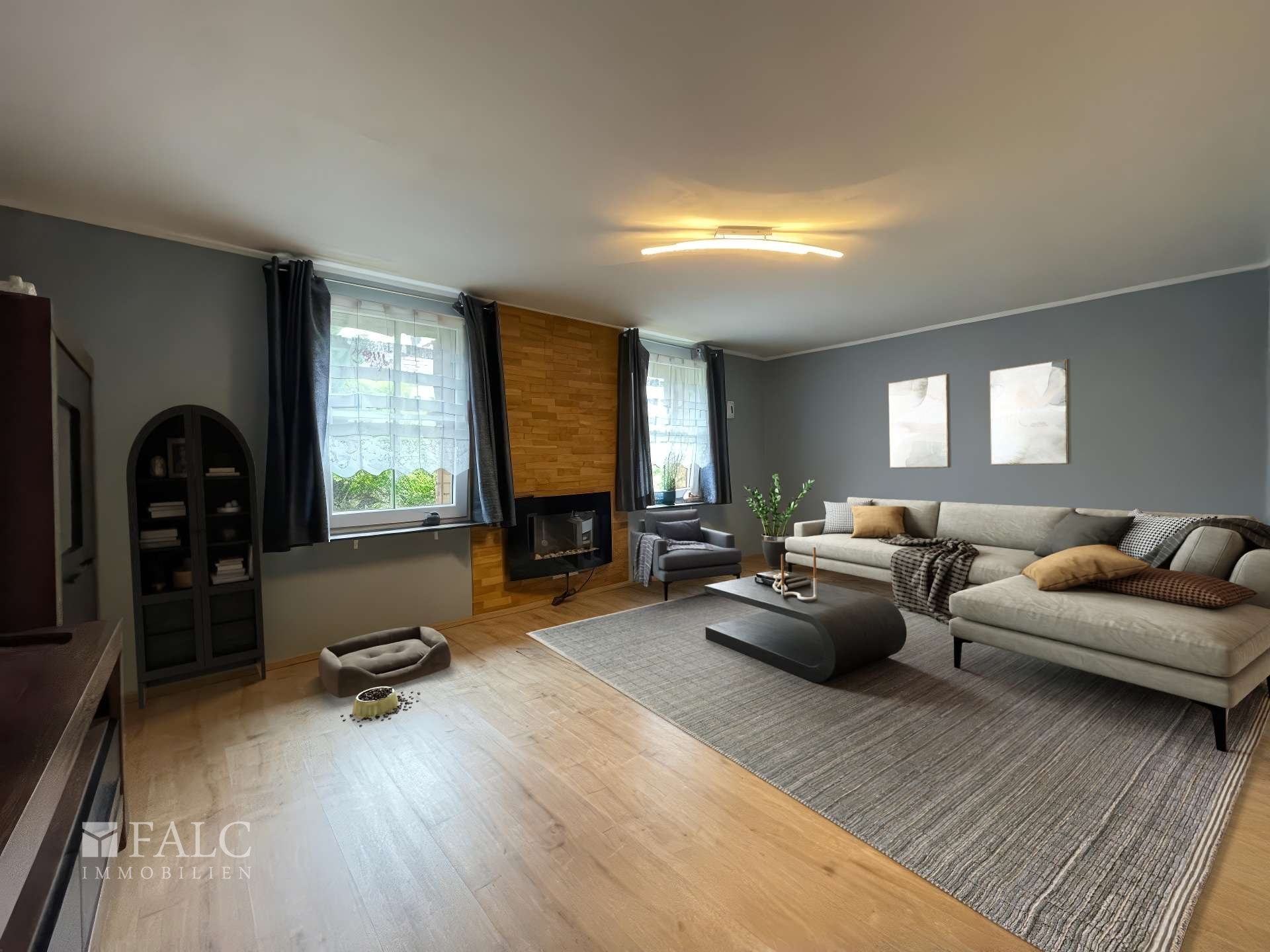 Wohnzimmer gestaged 