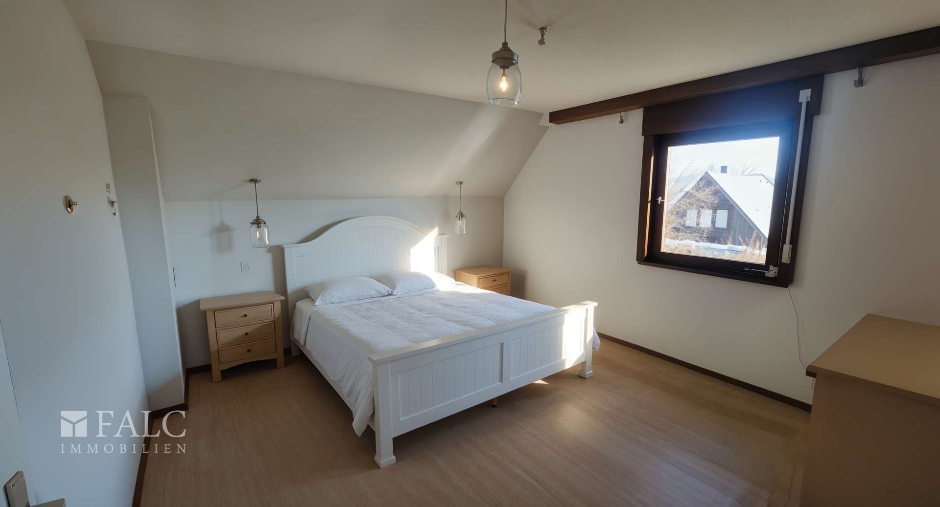 Großes Zimmer DG 1 - Schlafzimmer, Landhaus - (KI generiert)