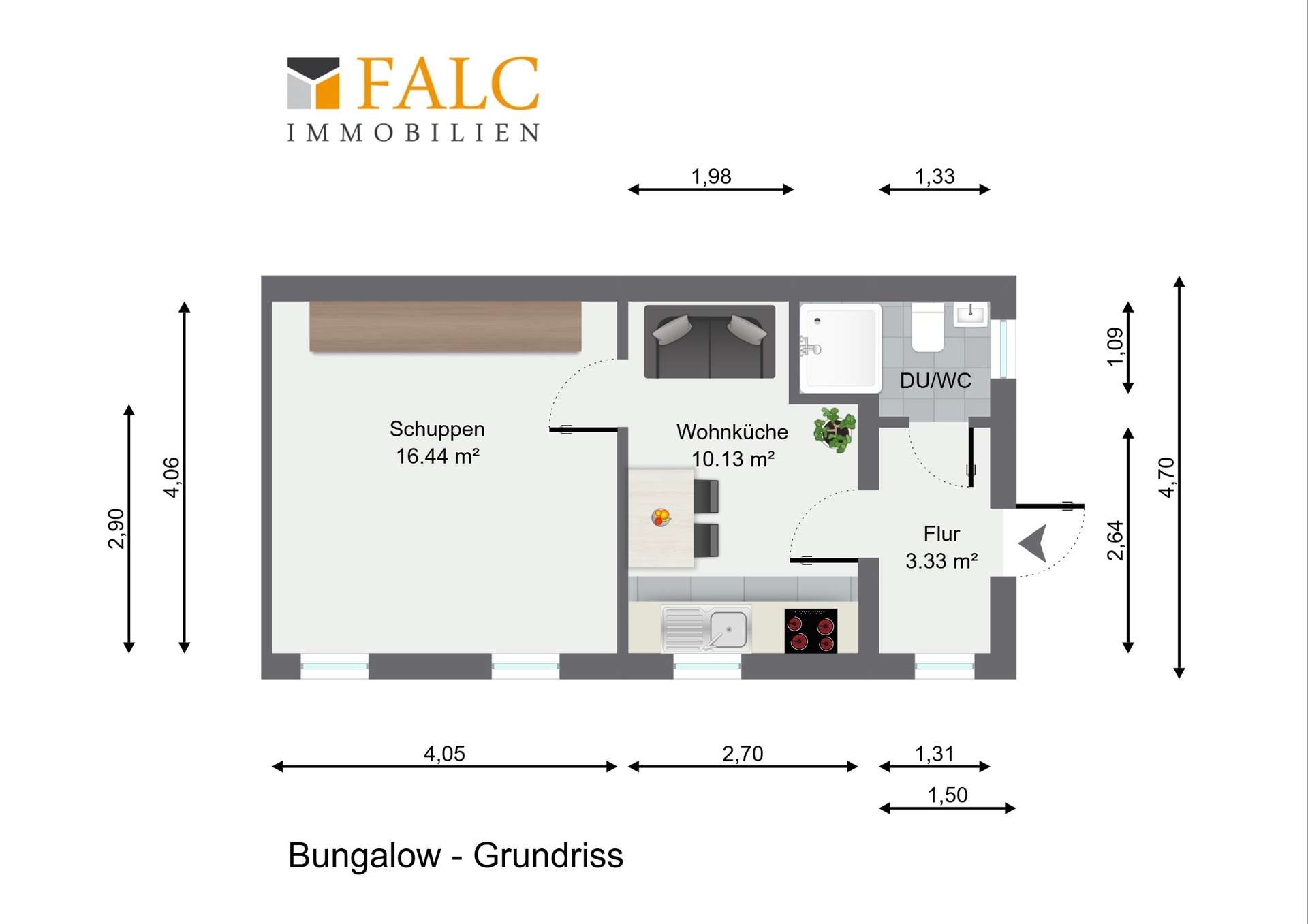 Grundriss Bungalow