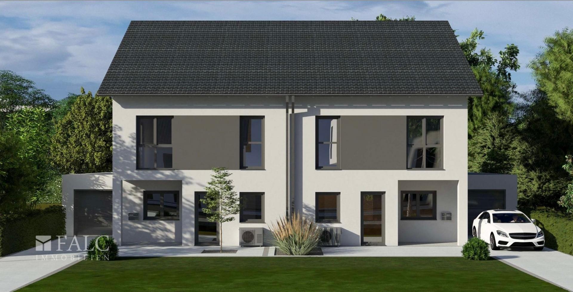 Haus frontale Vorderansicht