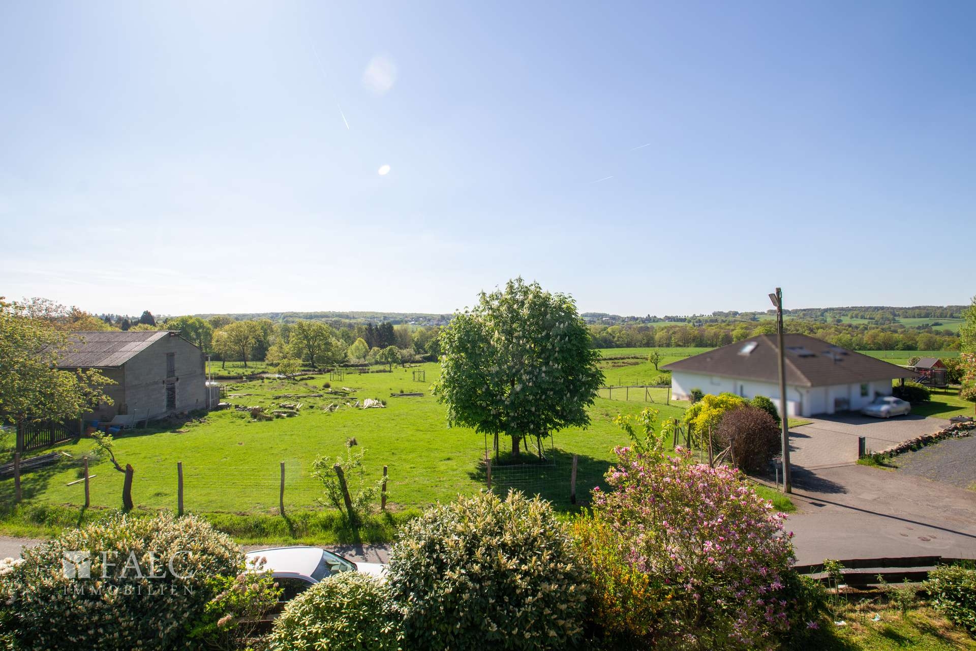 Ausblick vom Balkon