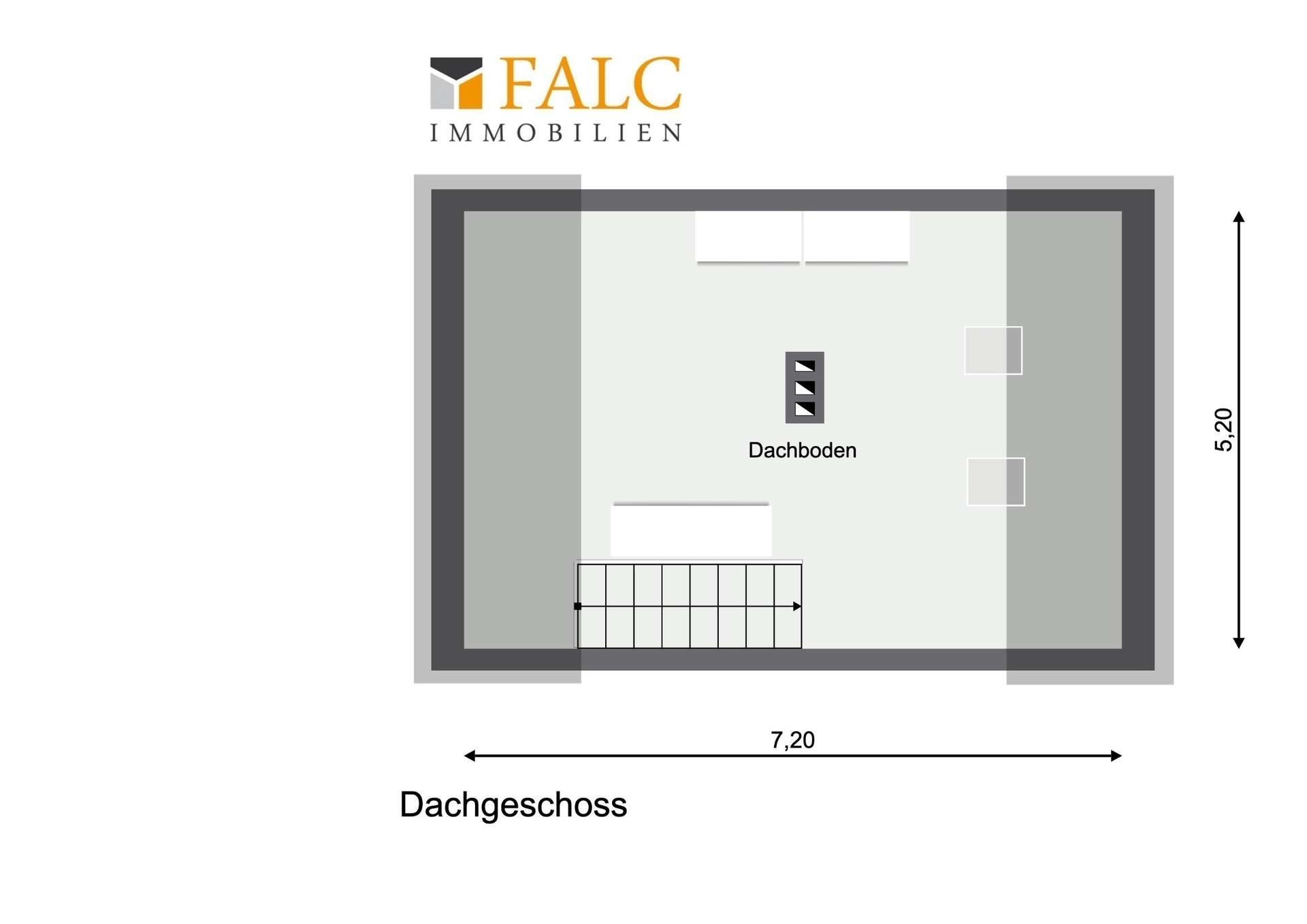 Grundriss Dachboden