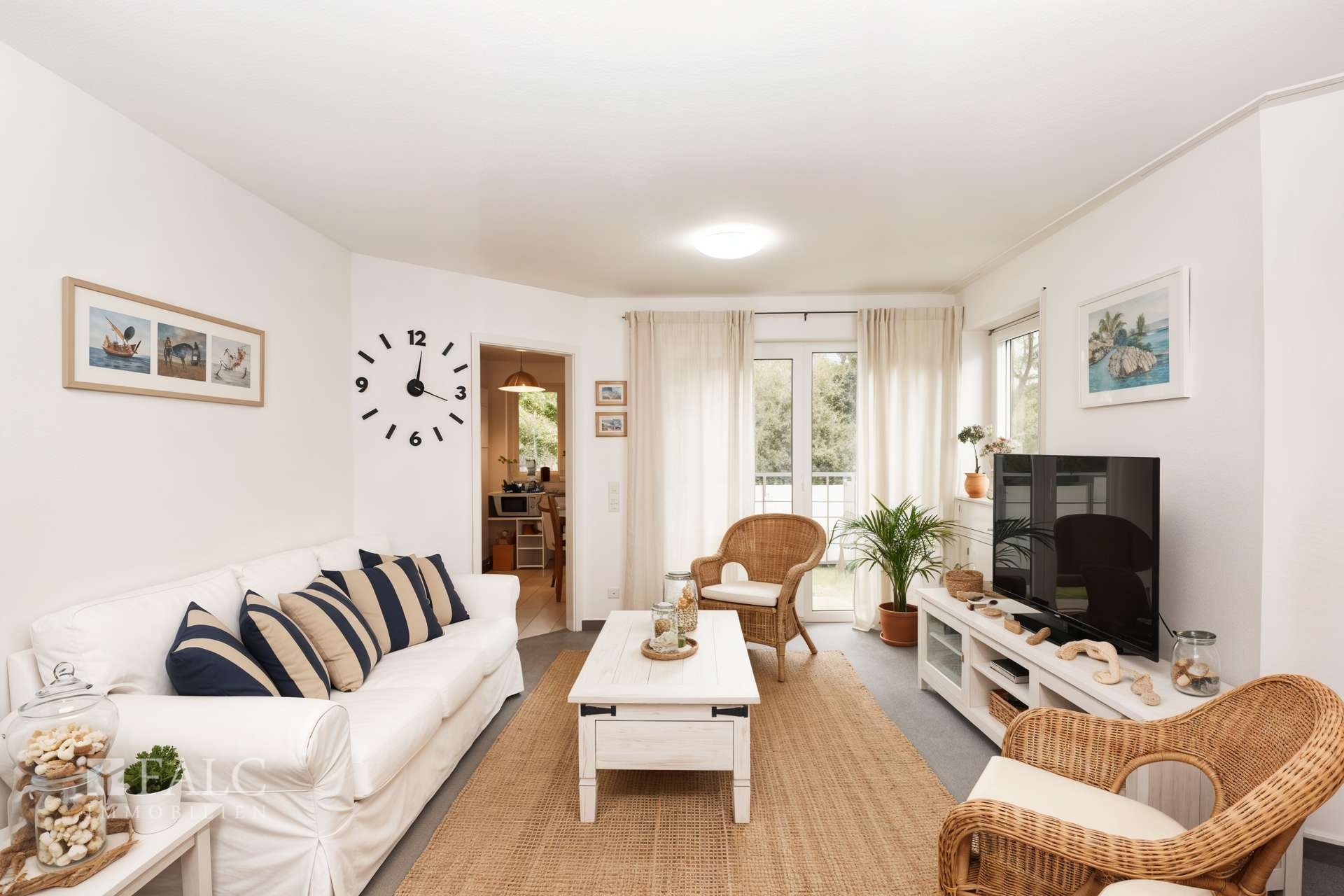 Wohn-und Essbereich - (KI generiert)