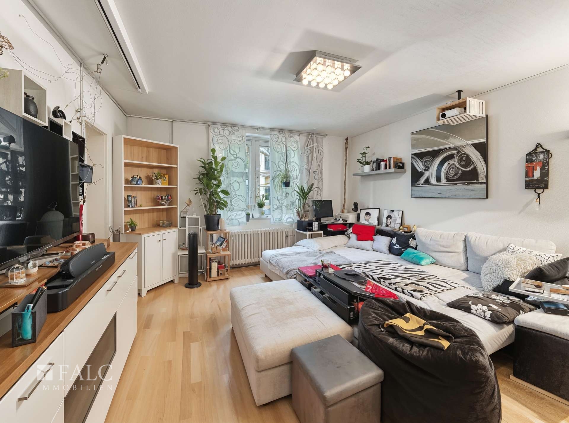Wohnzimmer - Wohnzimmer, Landhaus - (KI generiert)