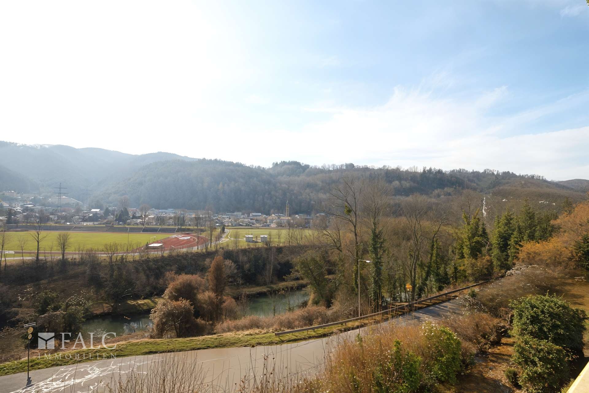 Blick vom Balkon