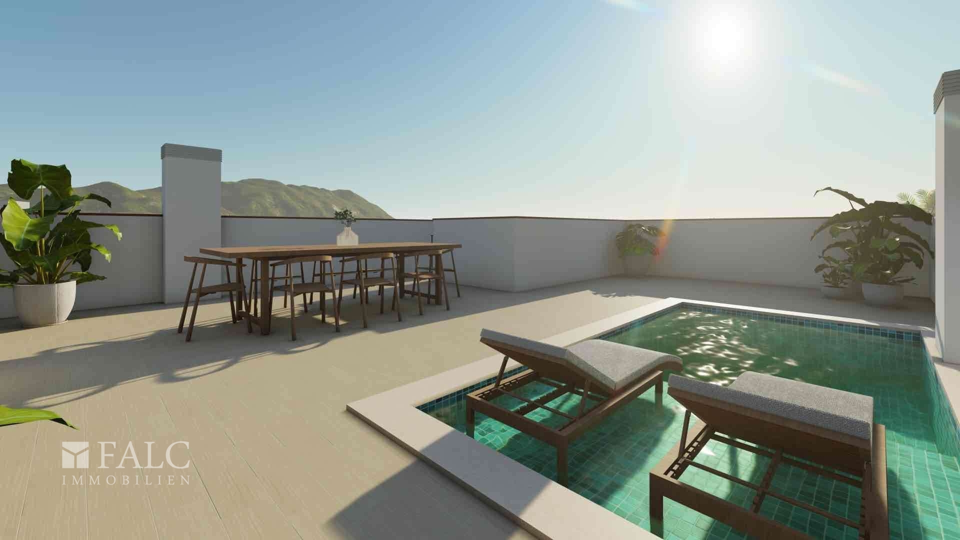 Render Terrace - pool 