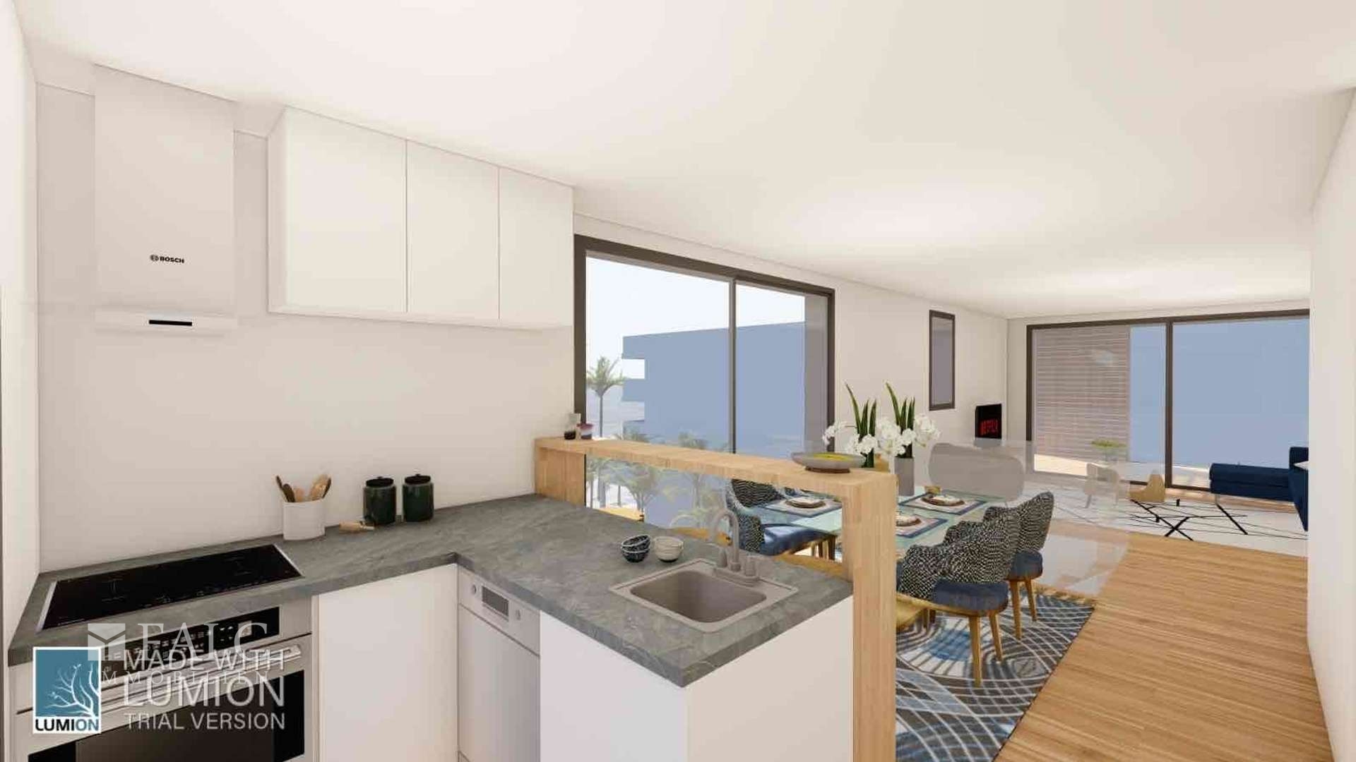 Kitchen / living room 