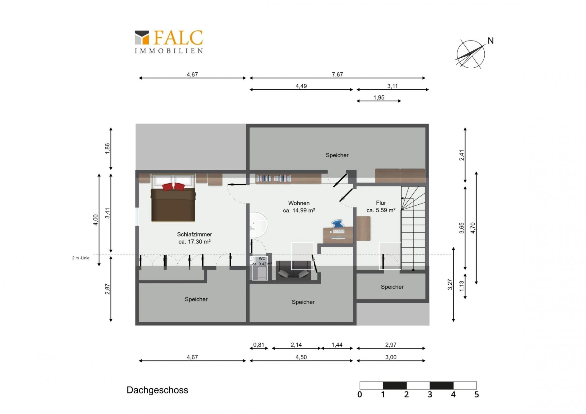 Grundriss Dachgeschoss