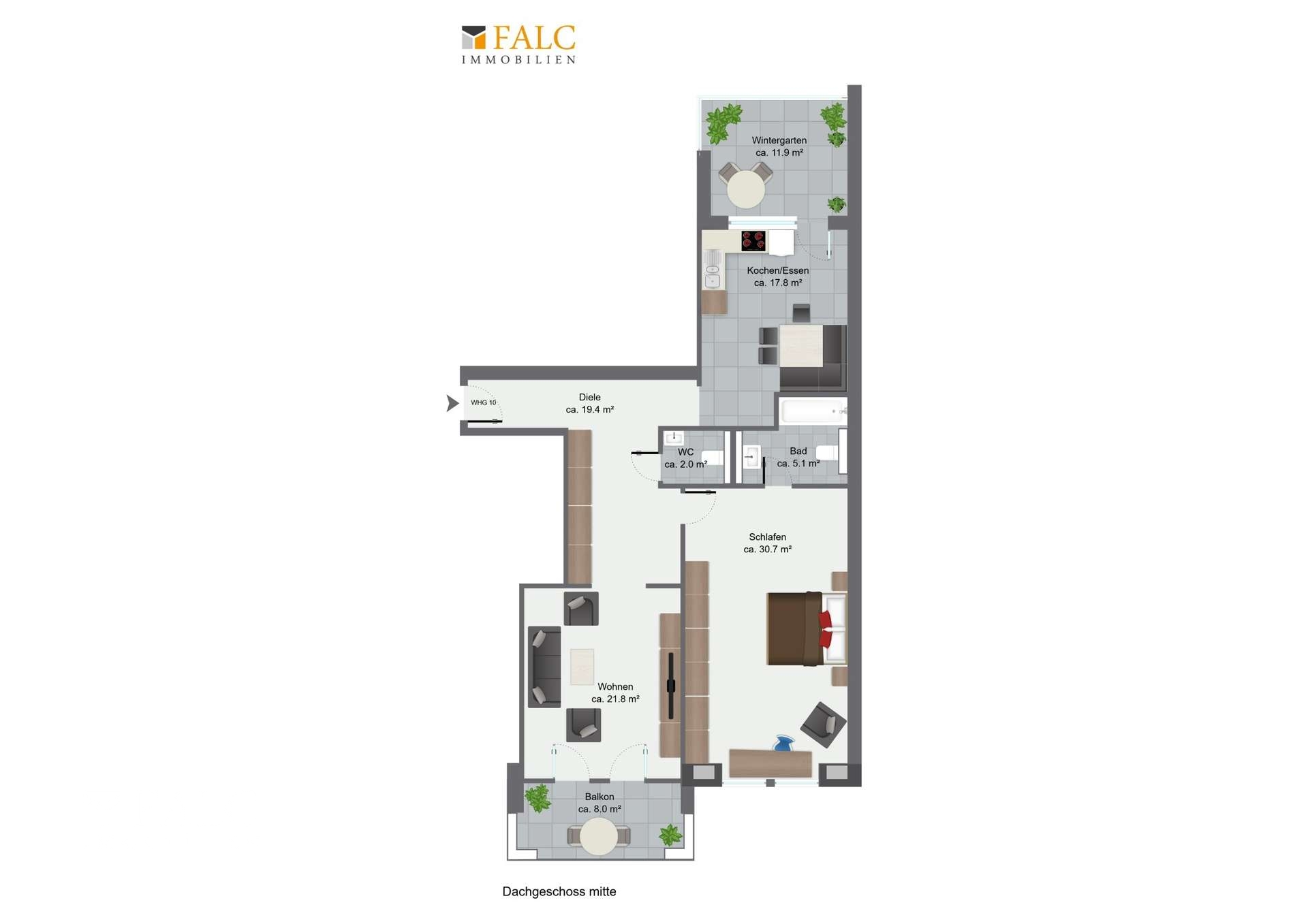 Grundriss Wohnung 10 