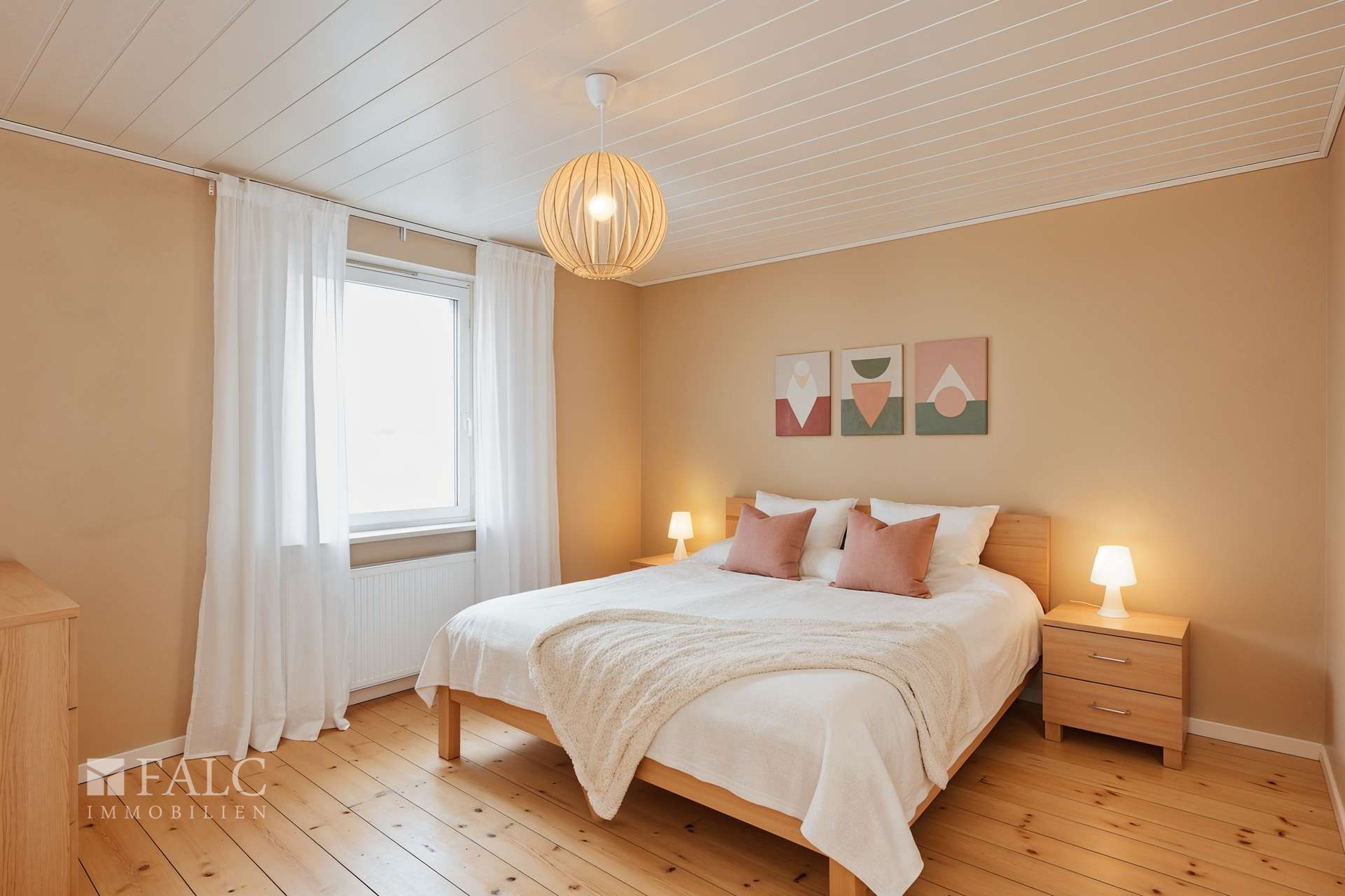 Schlafzimmer - Gestaltungsvorschlag (KI generiert)