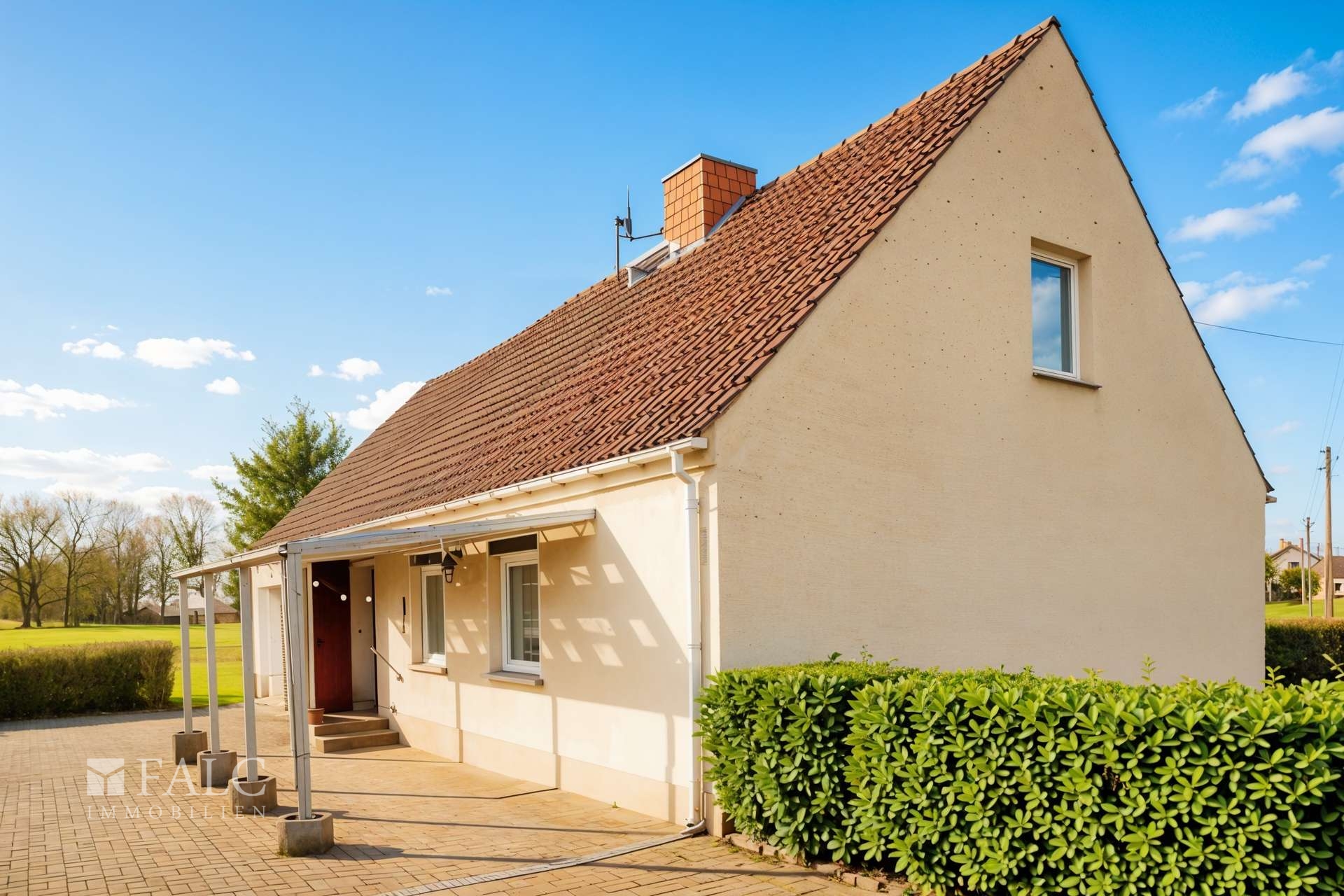 Hausansicht - Gestaltungsvorschlag (KI generiert)