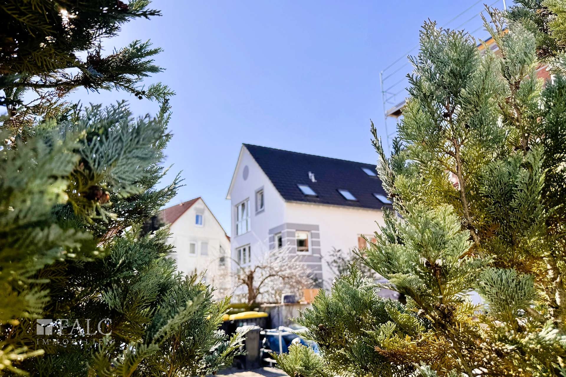 Rückansicht Seitenstraße