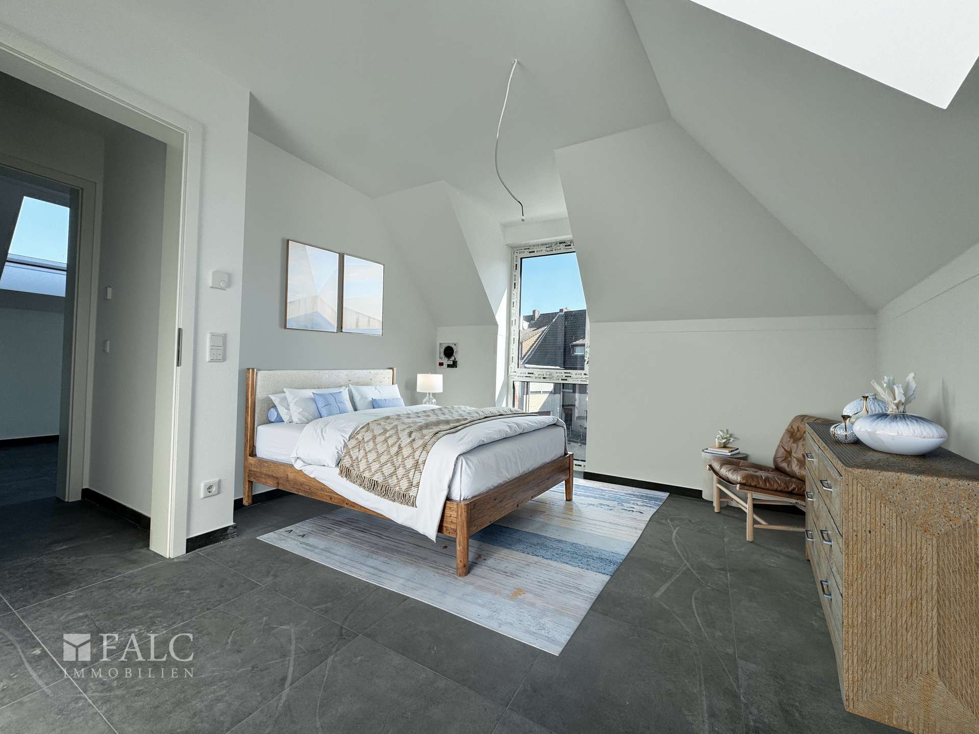 Schlafzimmer möbliert