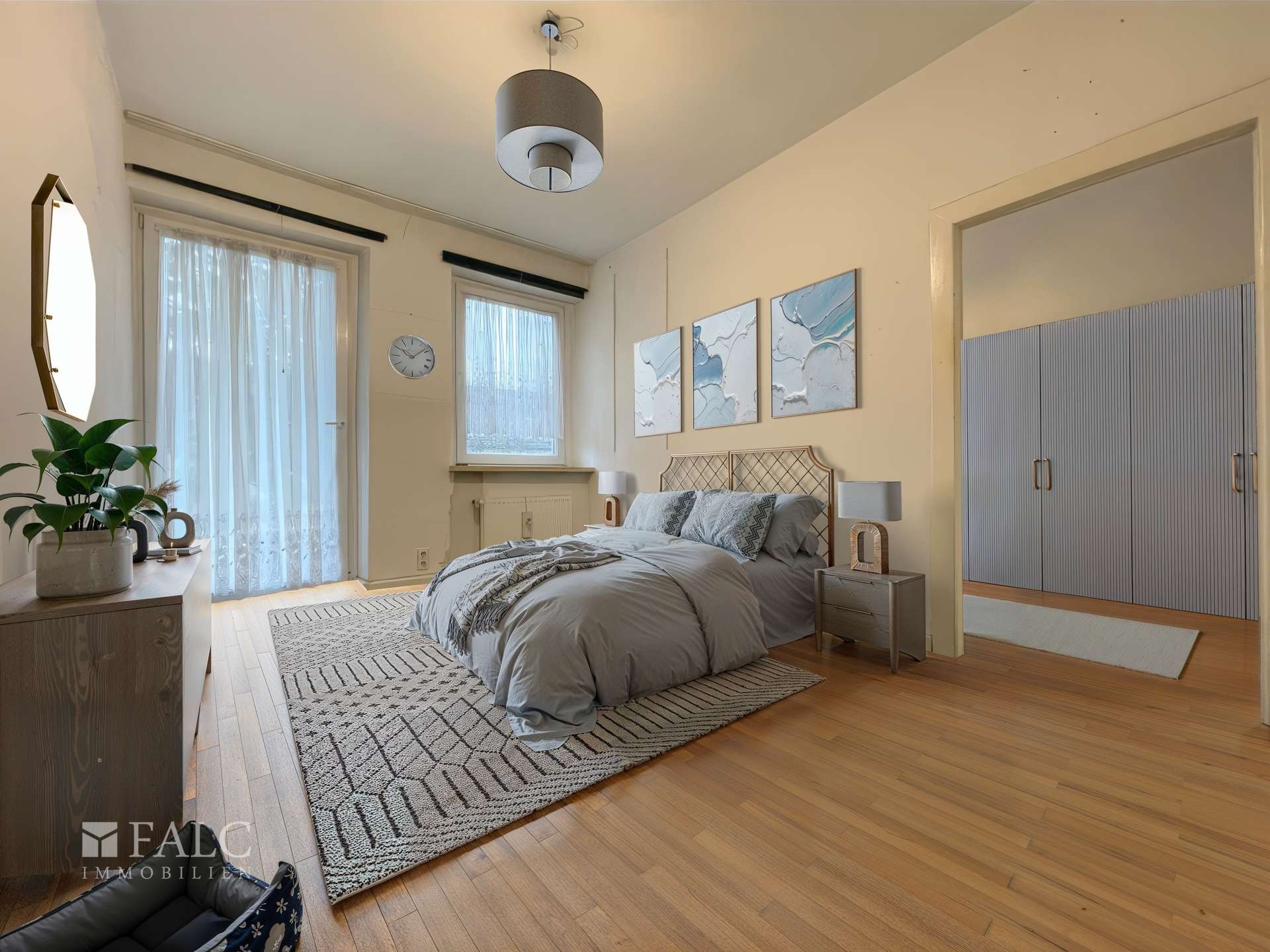 Schlafzimmer gestaged 