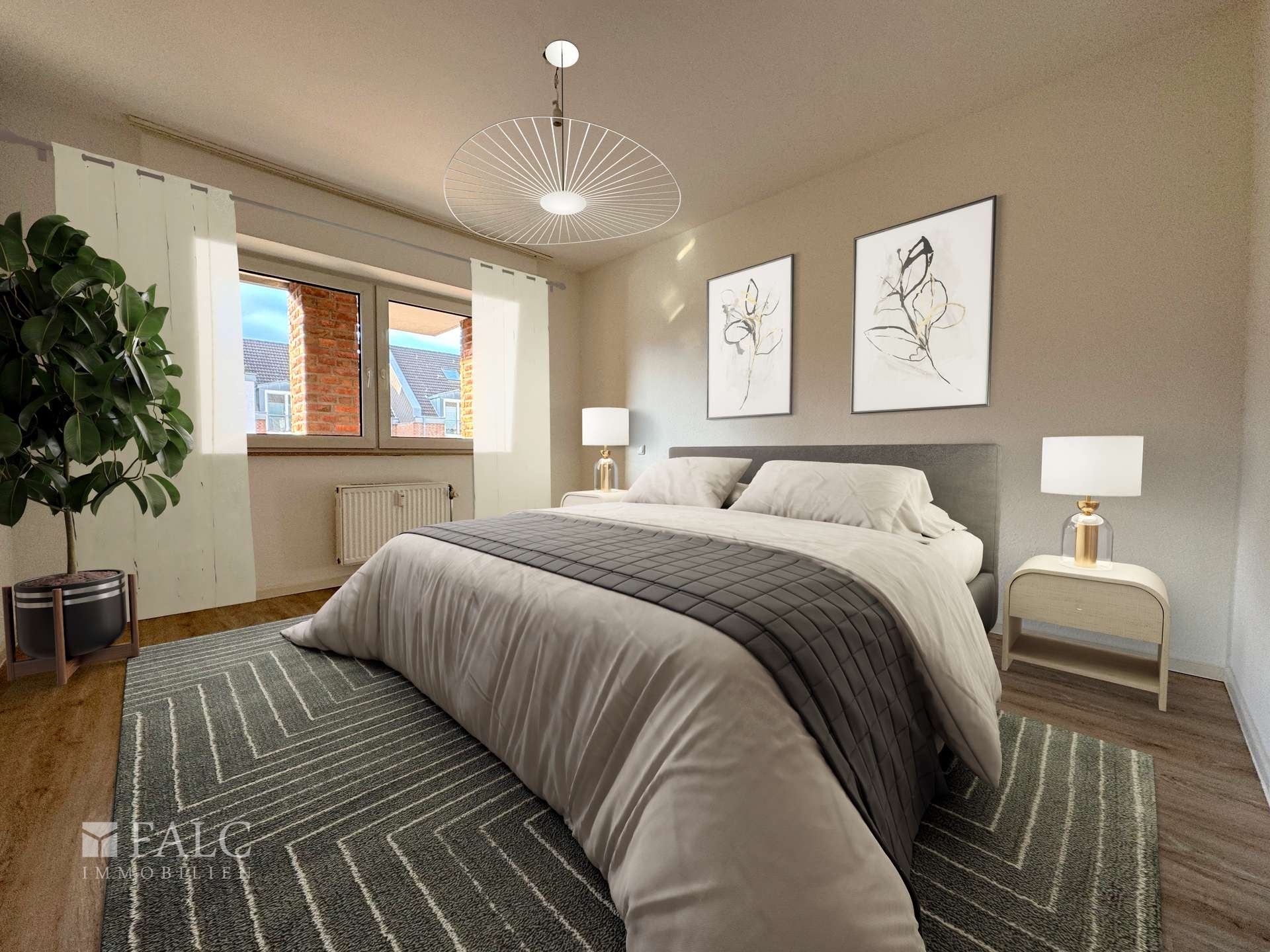 Schlafzimmer digitalisiert
