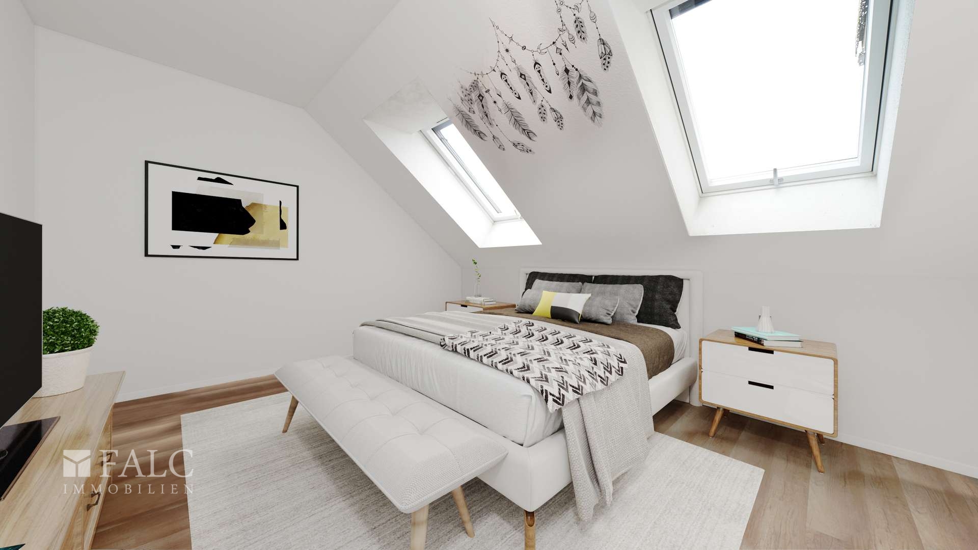 Schlafzimmer visualisiert