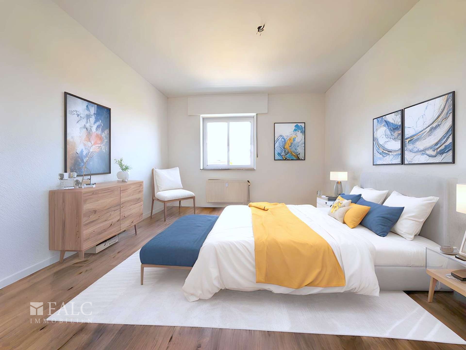 Schlafzimmer digitalisiert