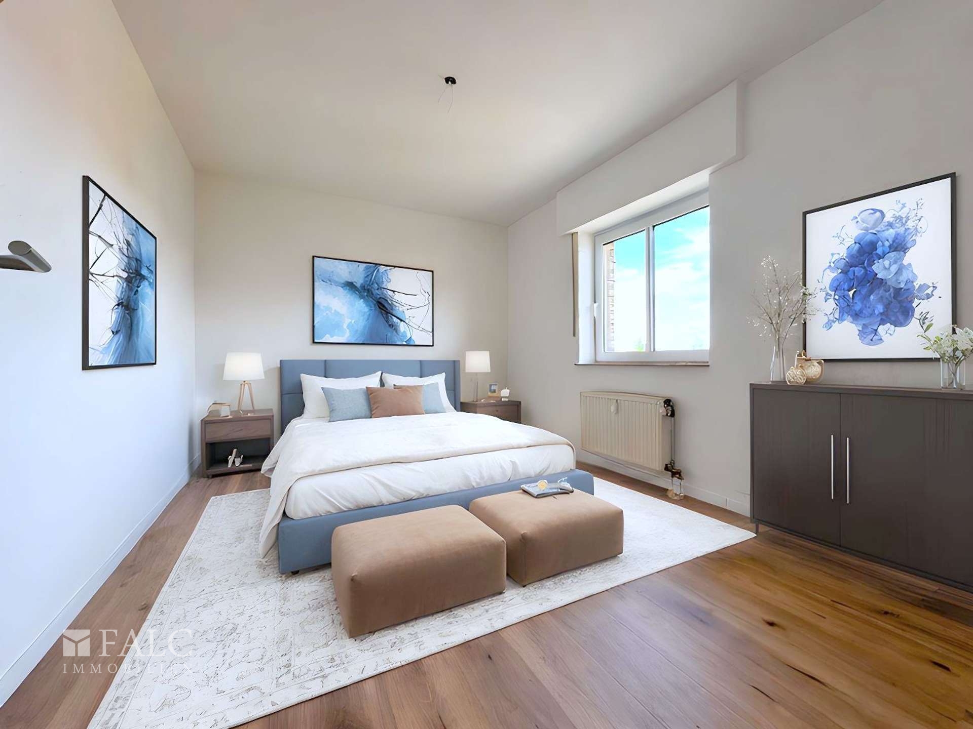 Schlafzimmer digitalisiert
