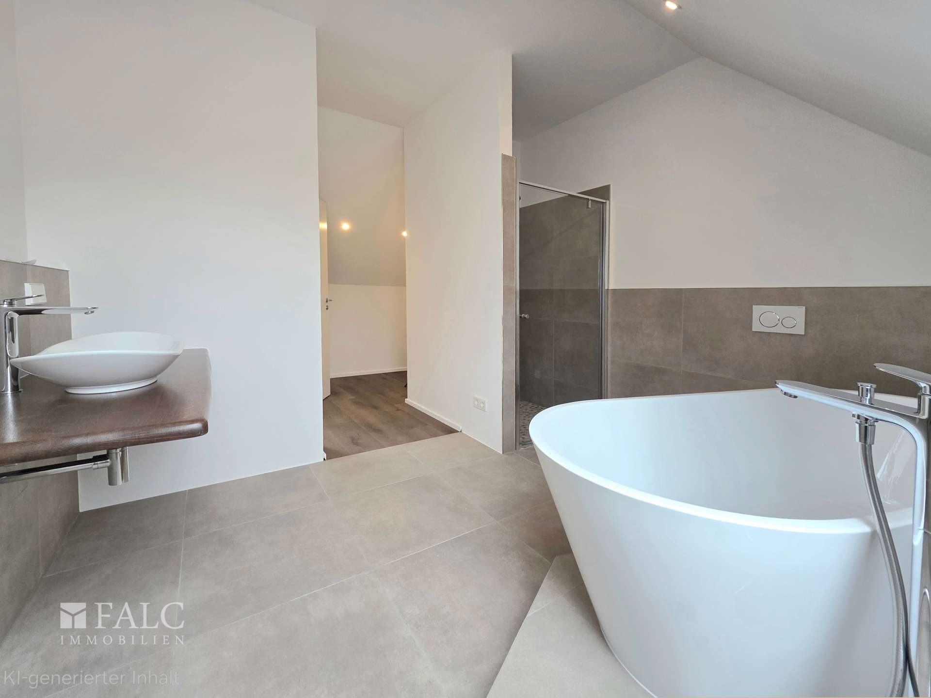 Badezimmer Dachgeschoss