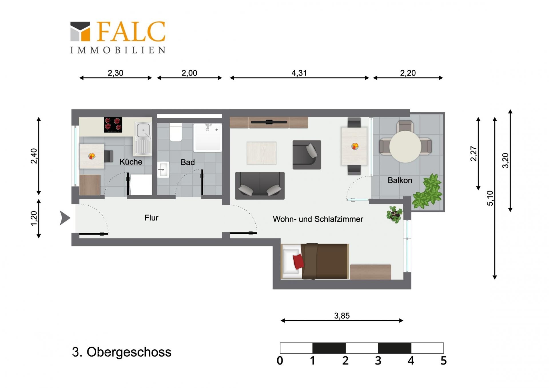 Grundriss Wohnung