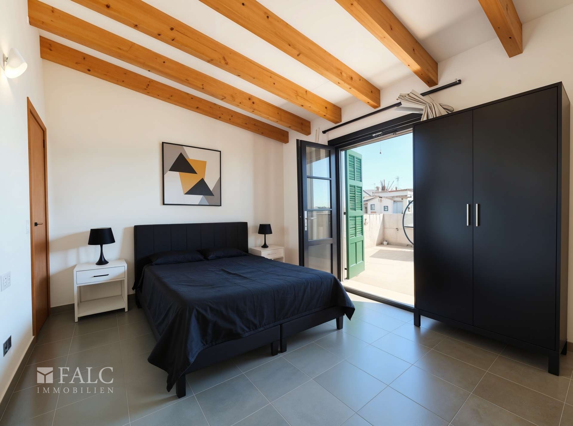 Schlafzimmer - Schlafzimmer, Modern - (KI generiert)