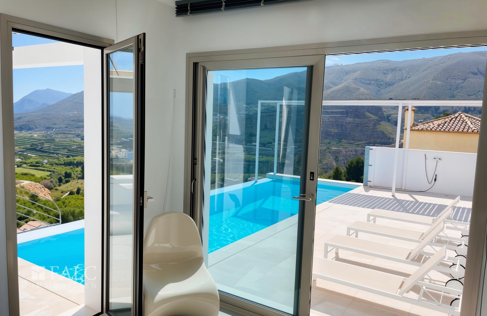 Blick auf Terrasse - (KI generiert)