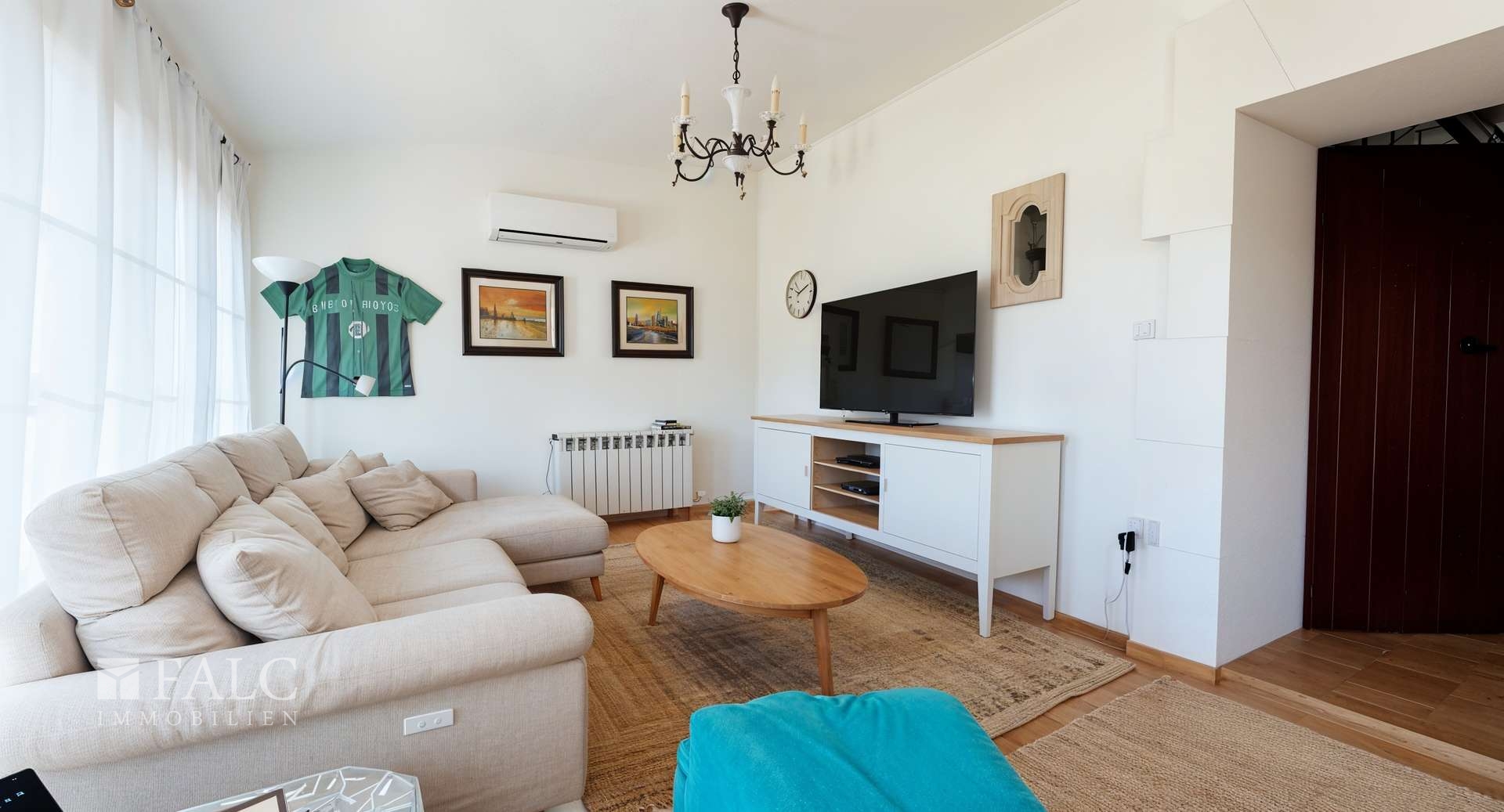 Wohnzimmer - Wohnzimmer, Landhaus - (KI generiert)