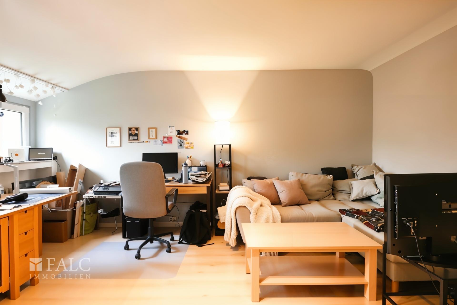 Wohn/Schlafzimmer - (KI generiert)