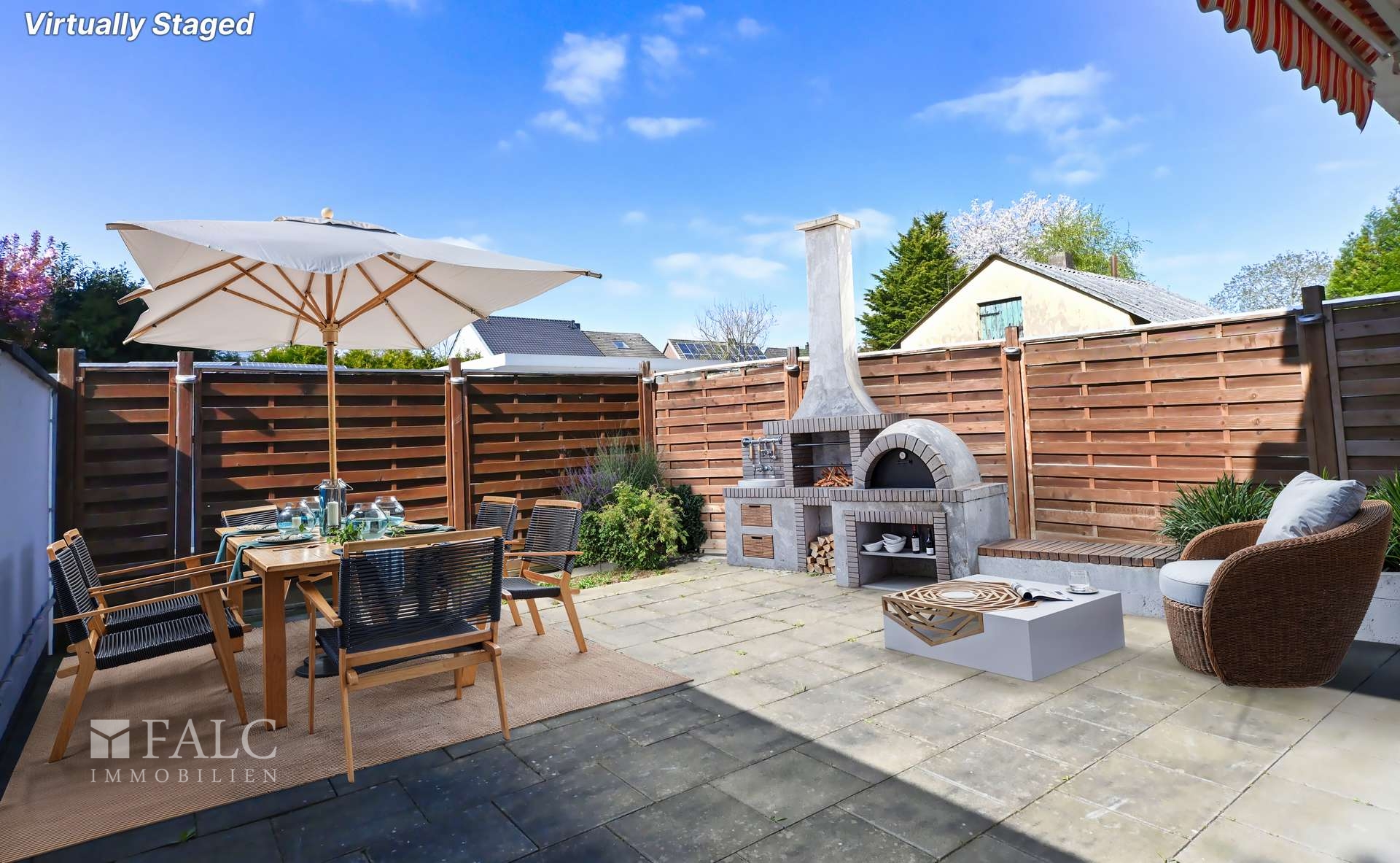 Terrasse- Virtually Staged