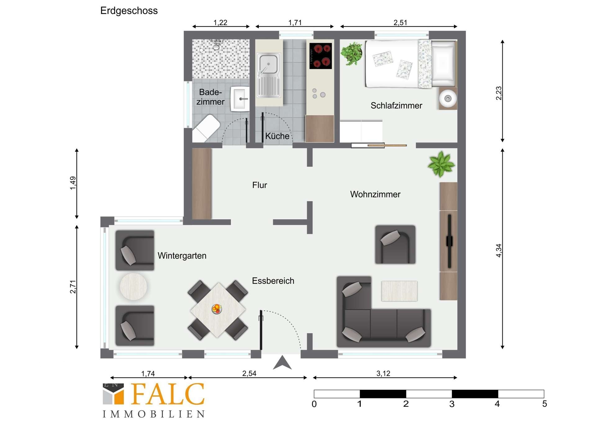 Grundriss Bungalow