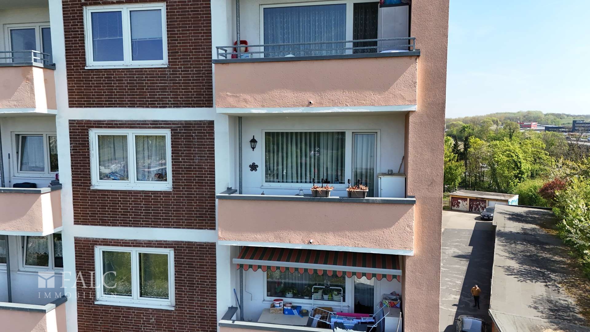 Balkonansicht Wohnung