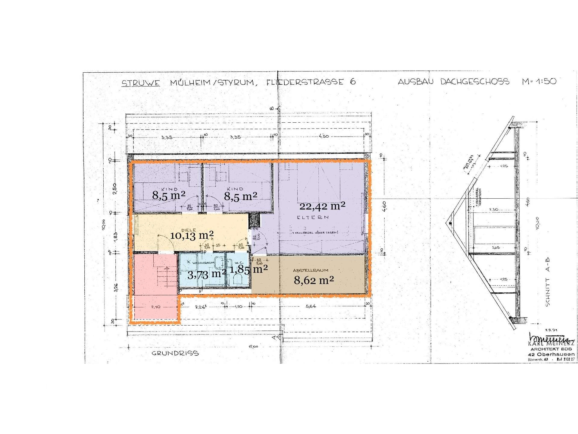 Grundriss Dachgeschoss