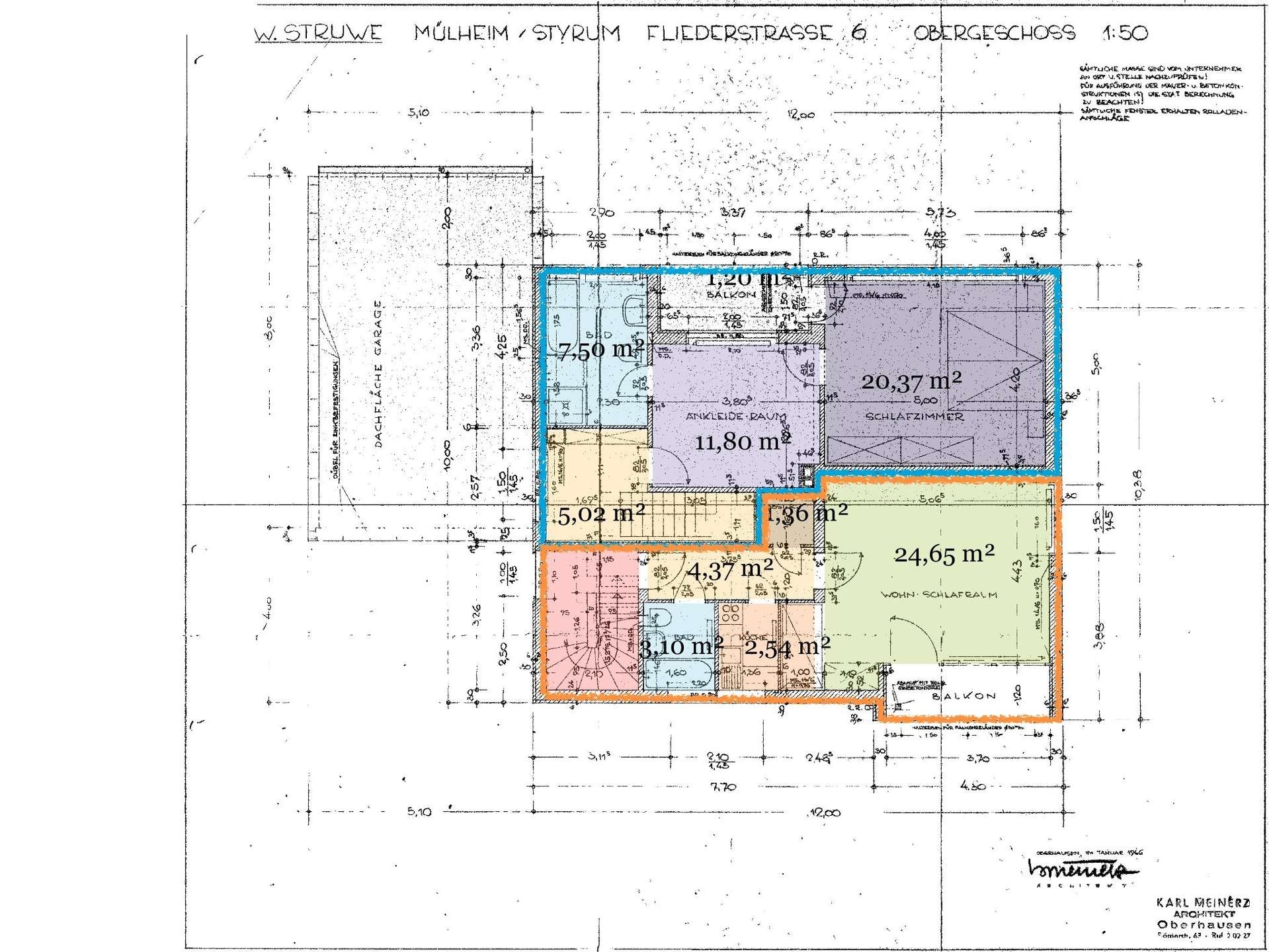 Grundriss Obergeschoss