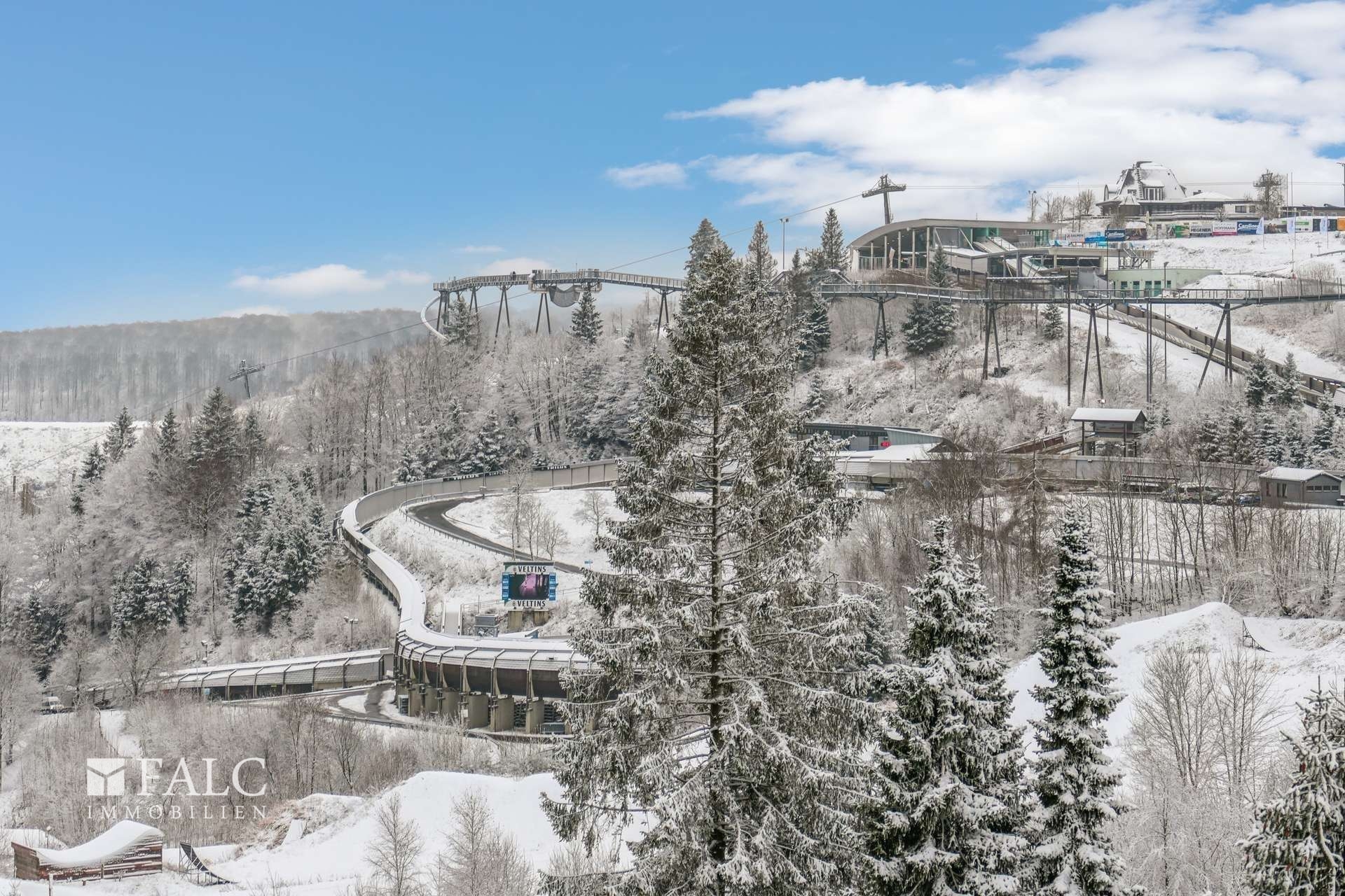 Winterlandschaft Bobbahn