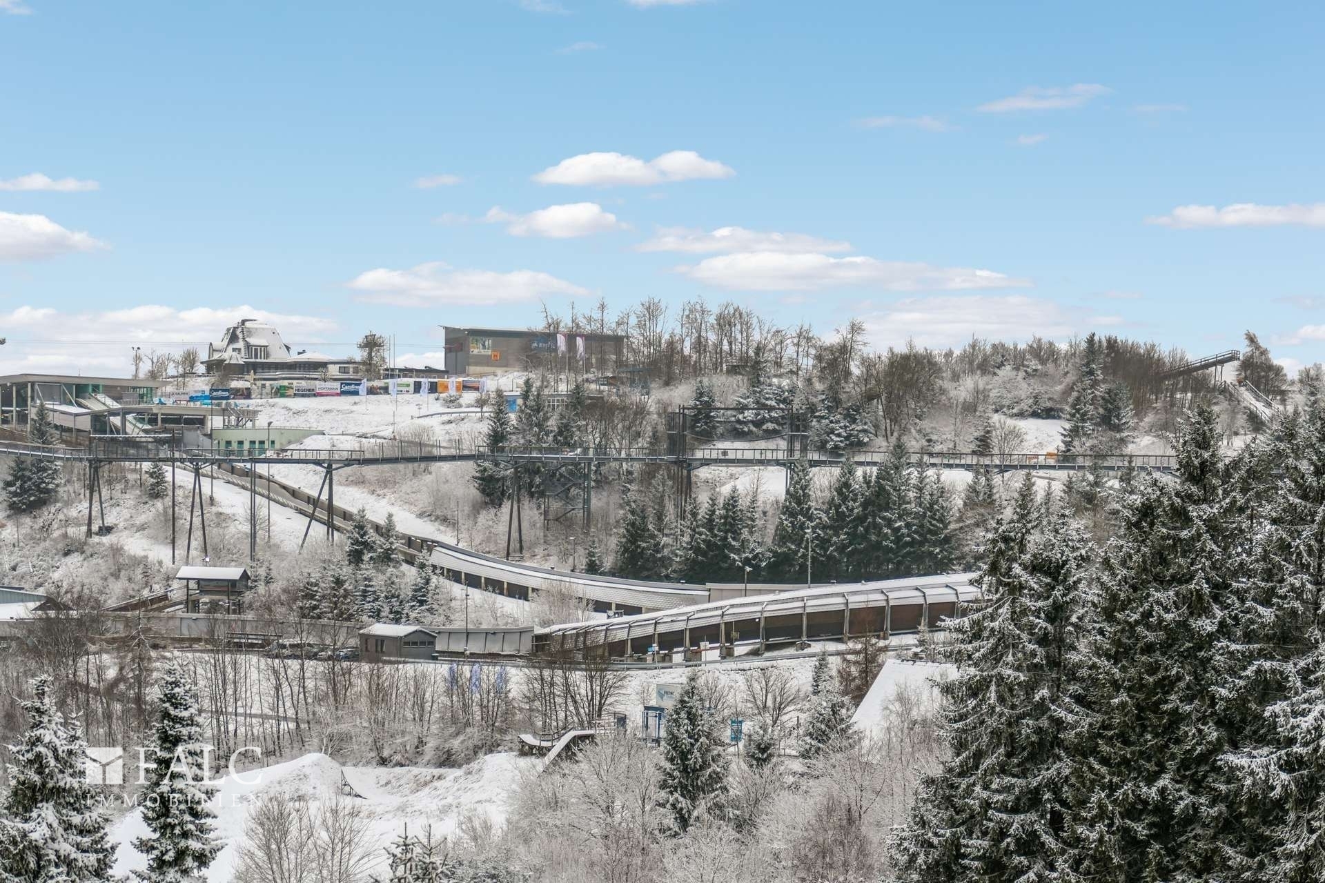 Winterlandschaft Bobbahn