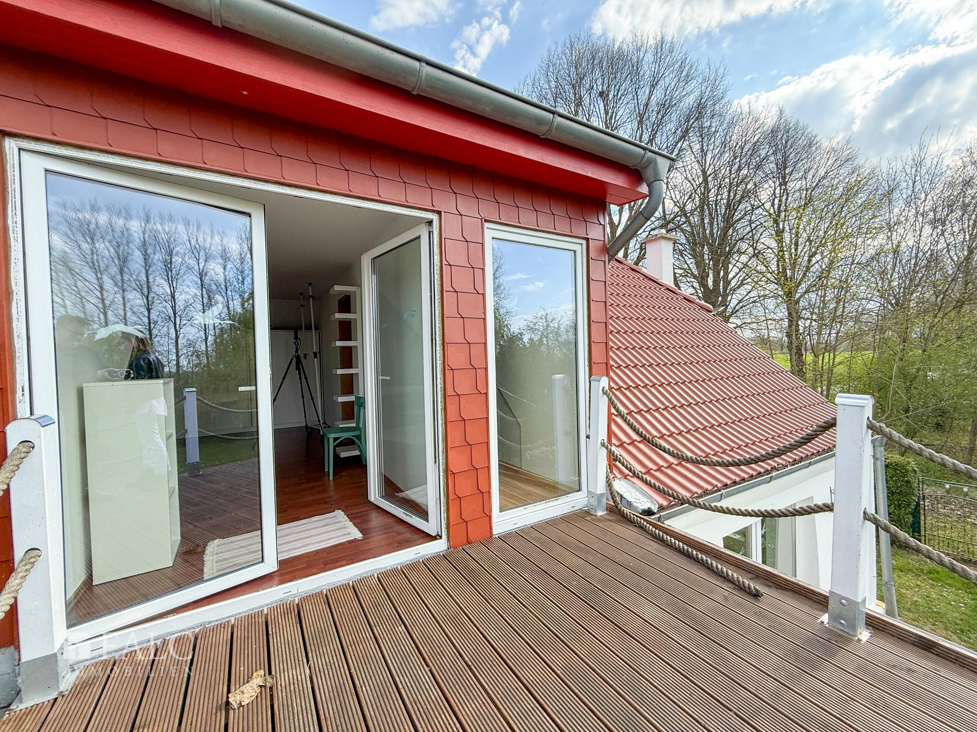Dachterrasse Zugang Schlafzimmer