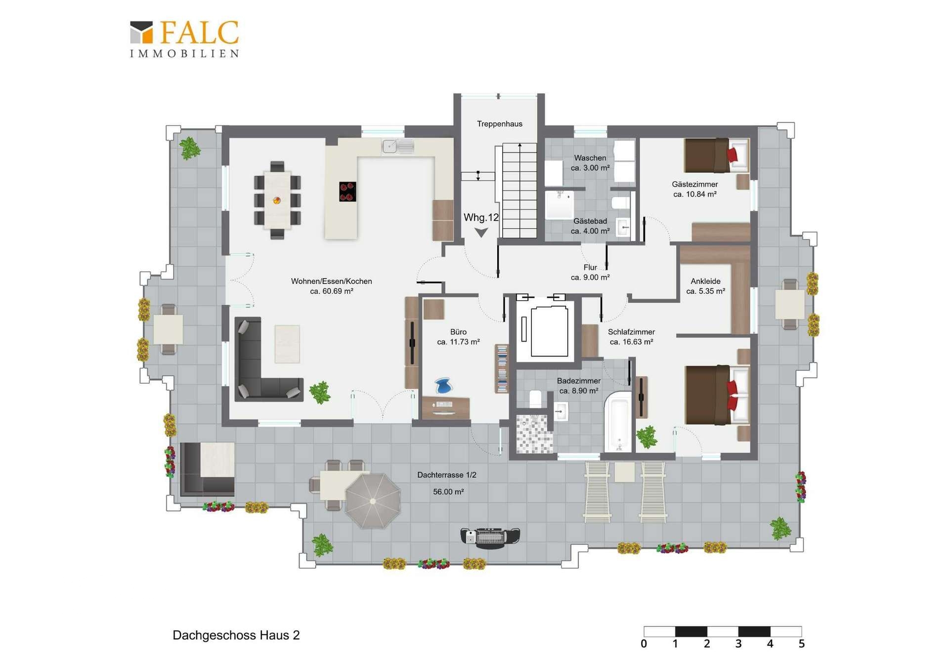 Grundriss Penthouse