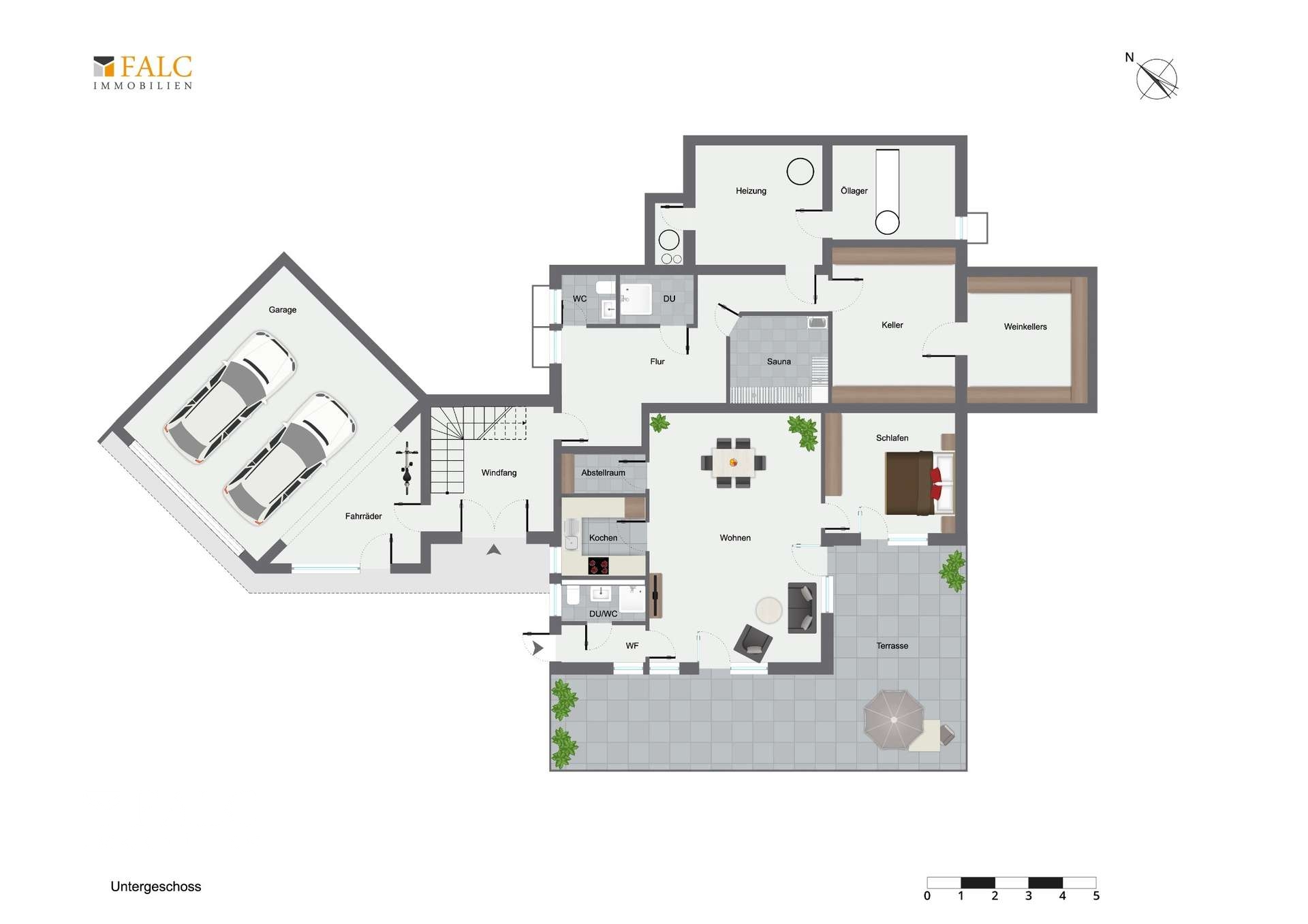 Grundriss Untergeschoss mit ELW