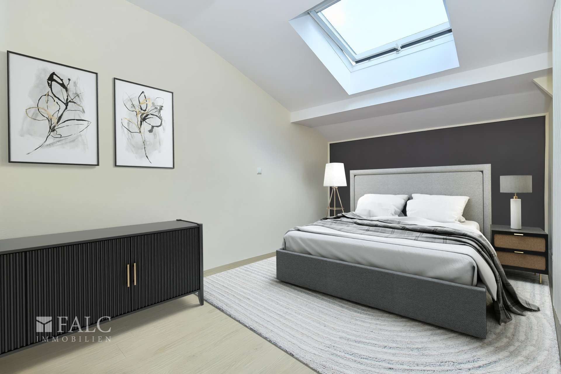 Schlafzimmer lll Einliegerwohnung - digitales Homestaging