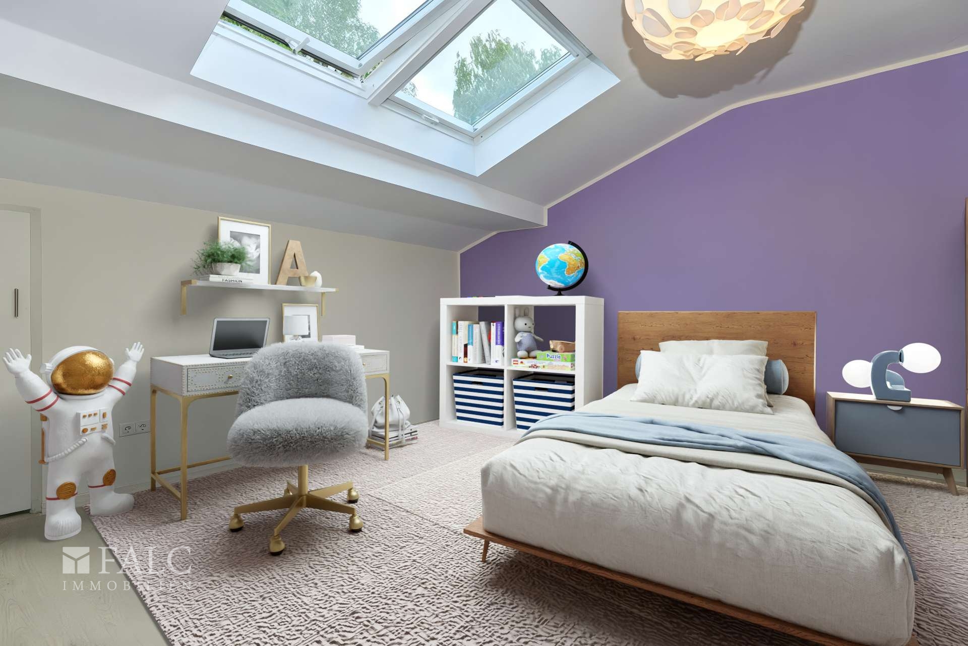 Schlafzimmer ll Einliegerwohnung - digitales Homestaging