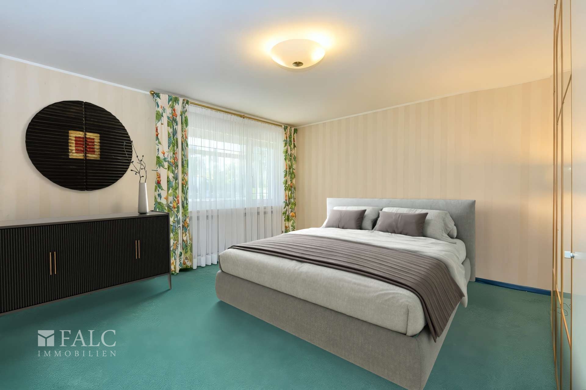Schlafzimmer l - digitales Homestaging