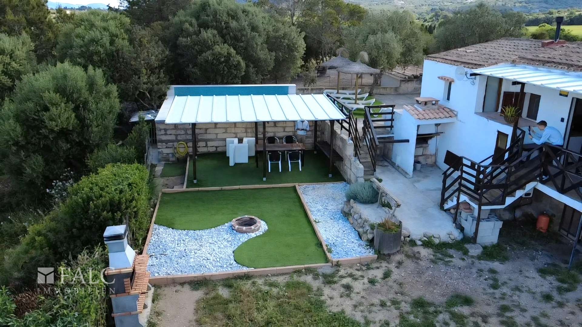Ansicht Grillterrasse