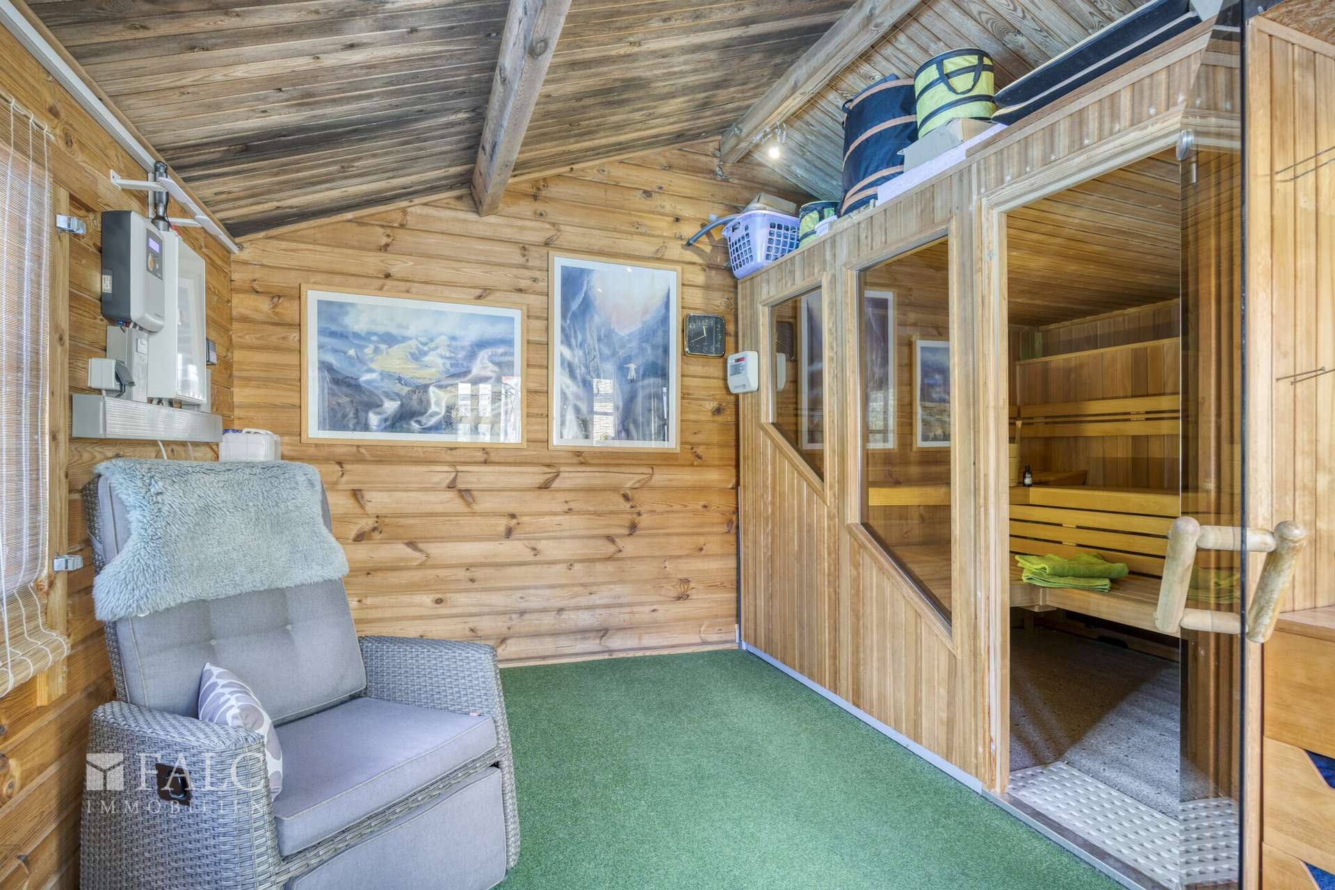 Sauna in der Hütte